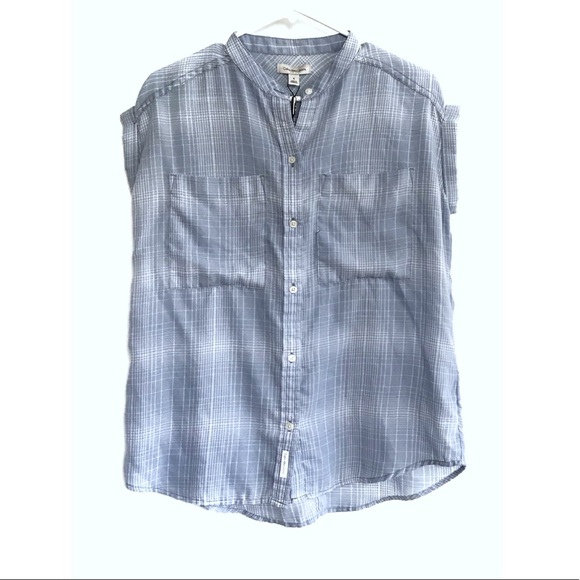 Calvin Klein Jeans Soft Plaid Button Down Shirt S - Picture 2 of 3